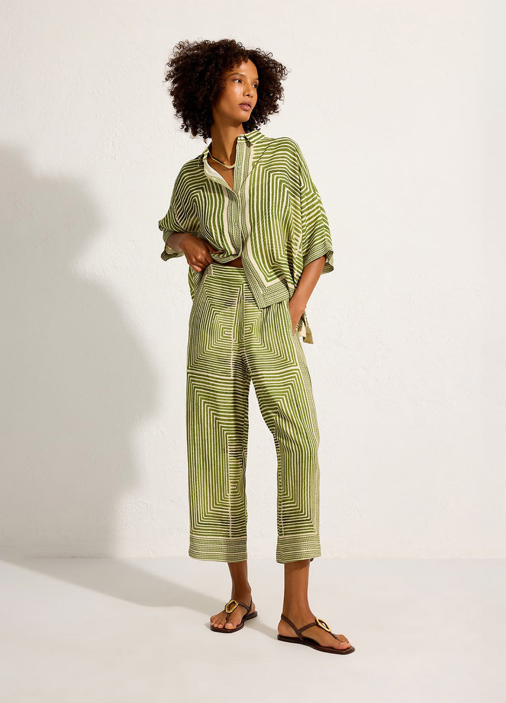 ELASTIC BACK WAIST PANTS