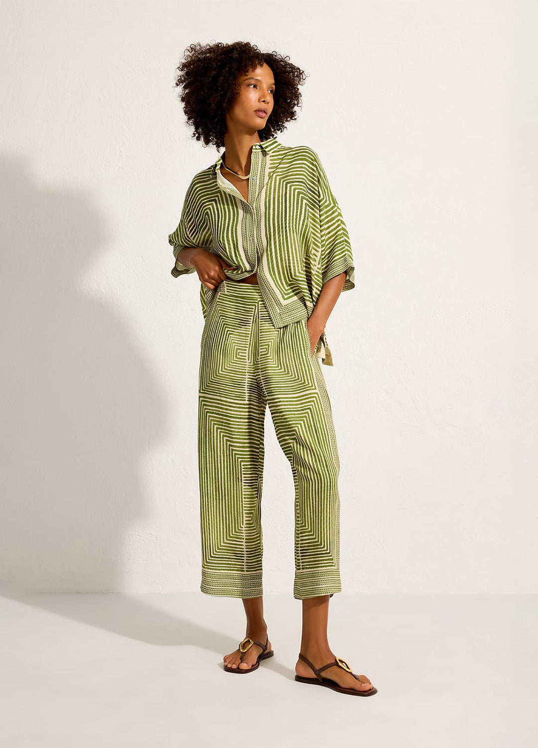 ELASTIC BACK WAIST PANTS