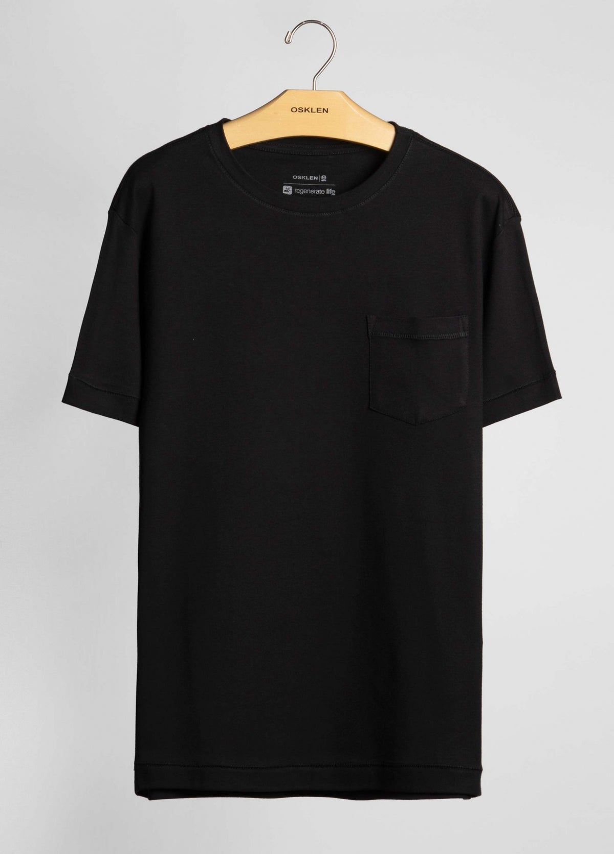SUEDED BLACK T-SHIRT