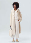 CHENILLE SWEATSHIRT TRENCH COAT