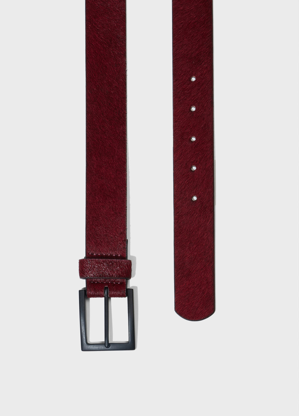 MEN'S HAIR-ON LEATHER BELT