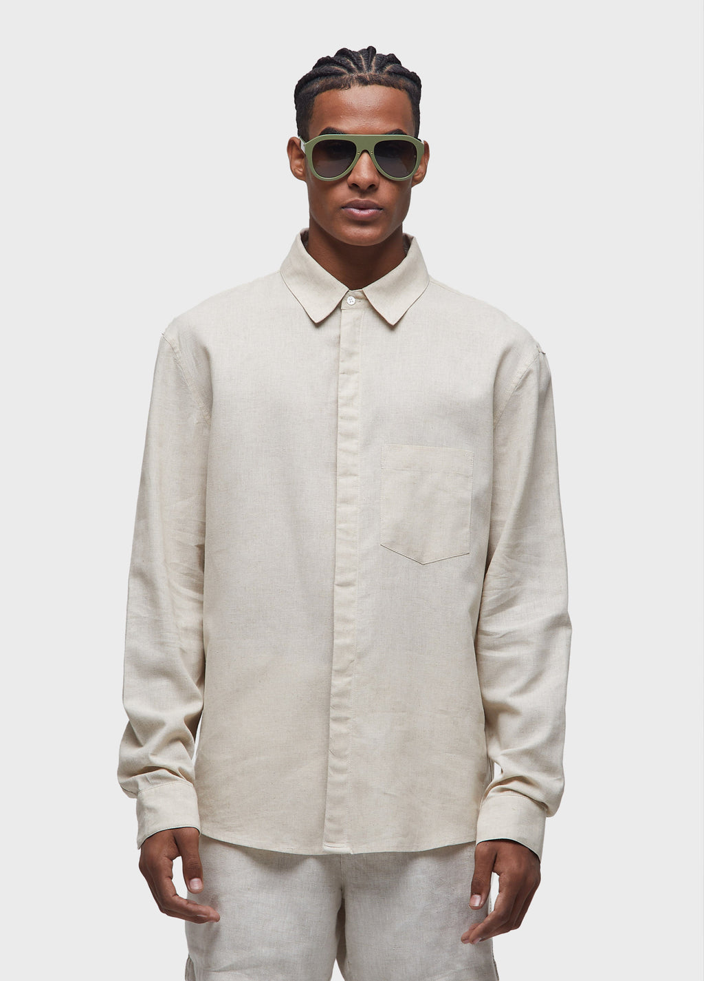 MARAU LINEN LONG-SLEEVED SHIRT
