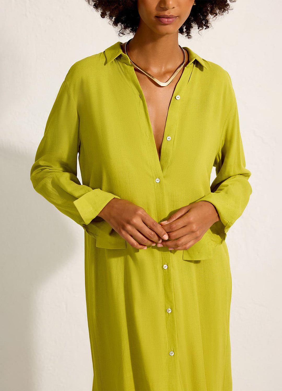 PLEATED BACK CHEMISE