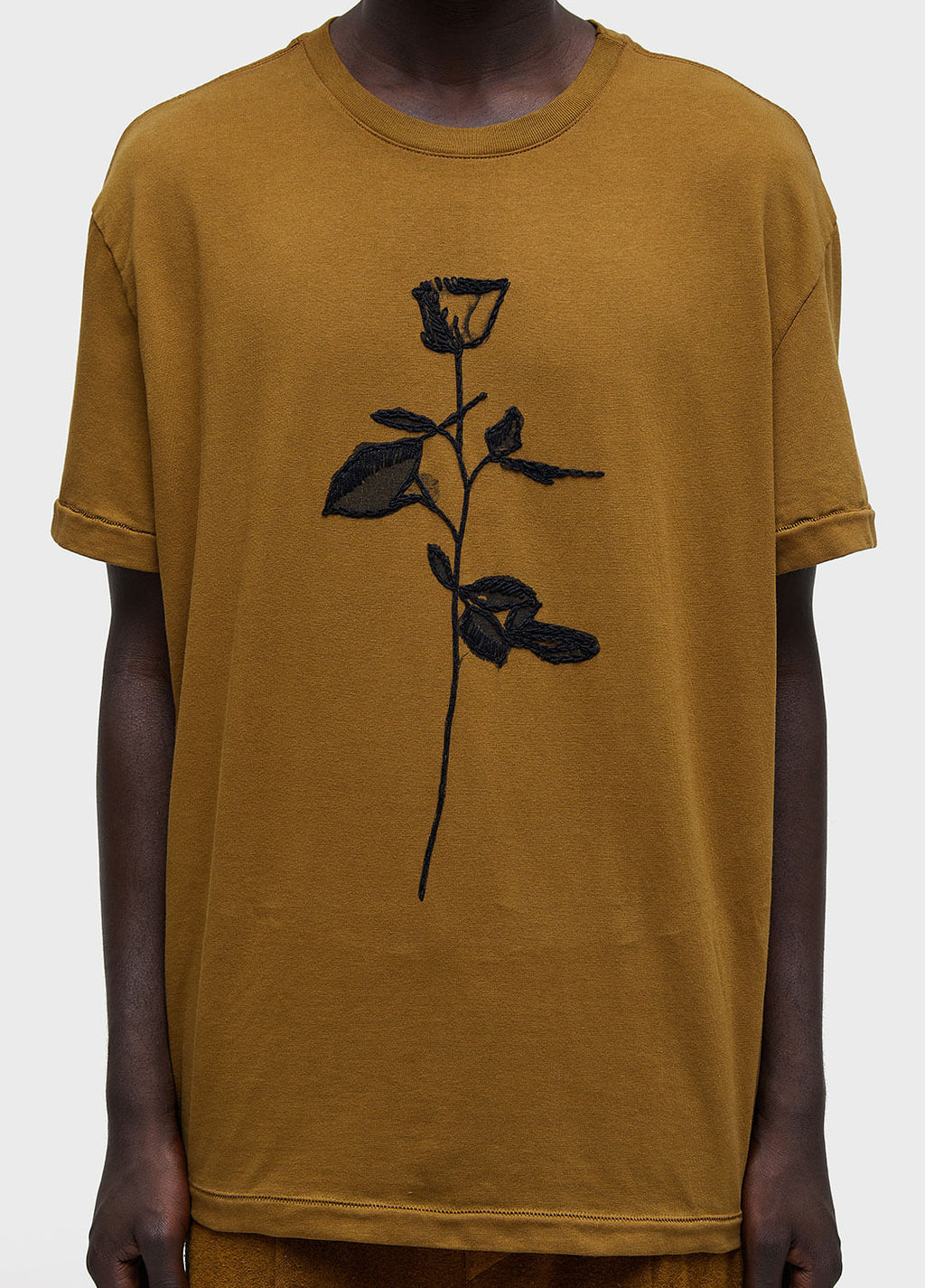 PINK EMBROIDERED MC T-SHIRT