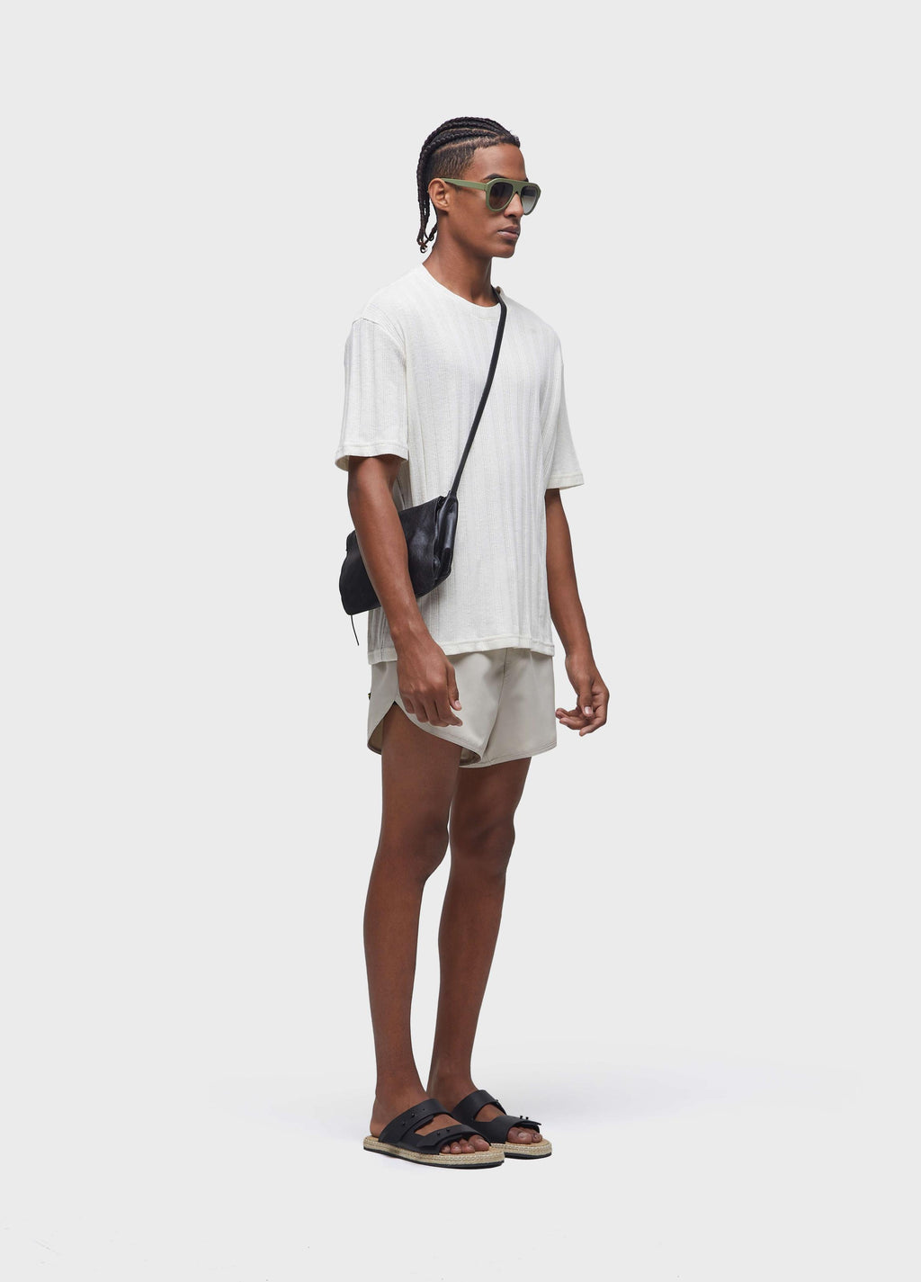 OVERSIZED RIBBED RUSTIC T-SHIRT