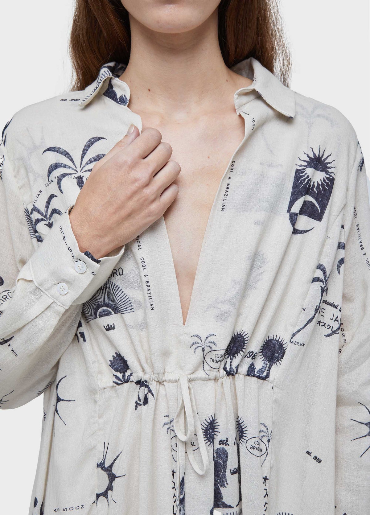 RIO DAY LONG SHIRT DRESS