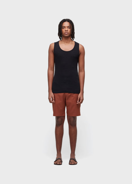 BASIC LINEN TAILORED SHORTS