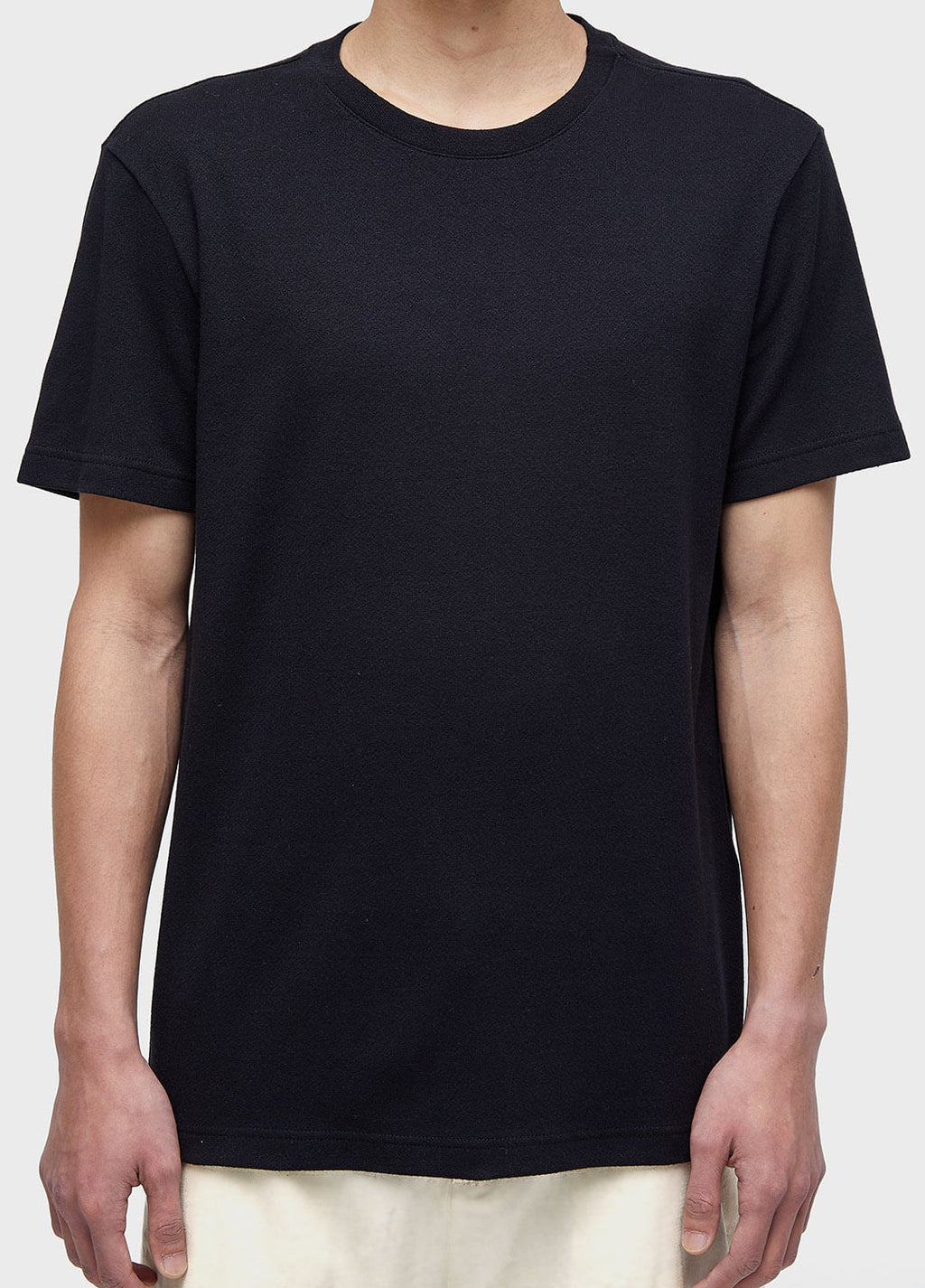 T-SHIRT RIBBED SLUB S/S