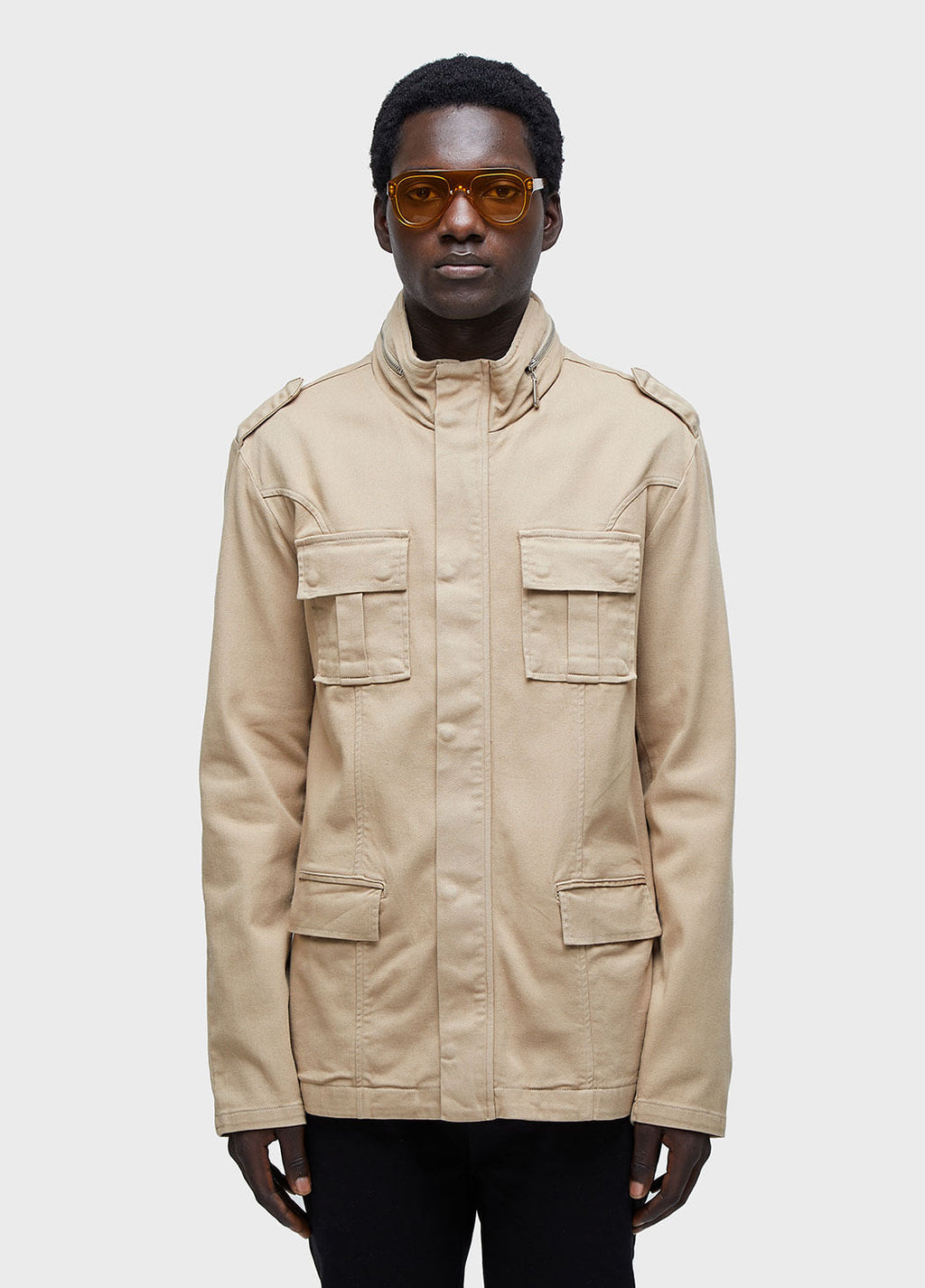 HIGH-COLLAR PARKA WITH POCKETS