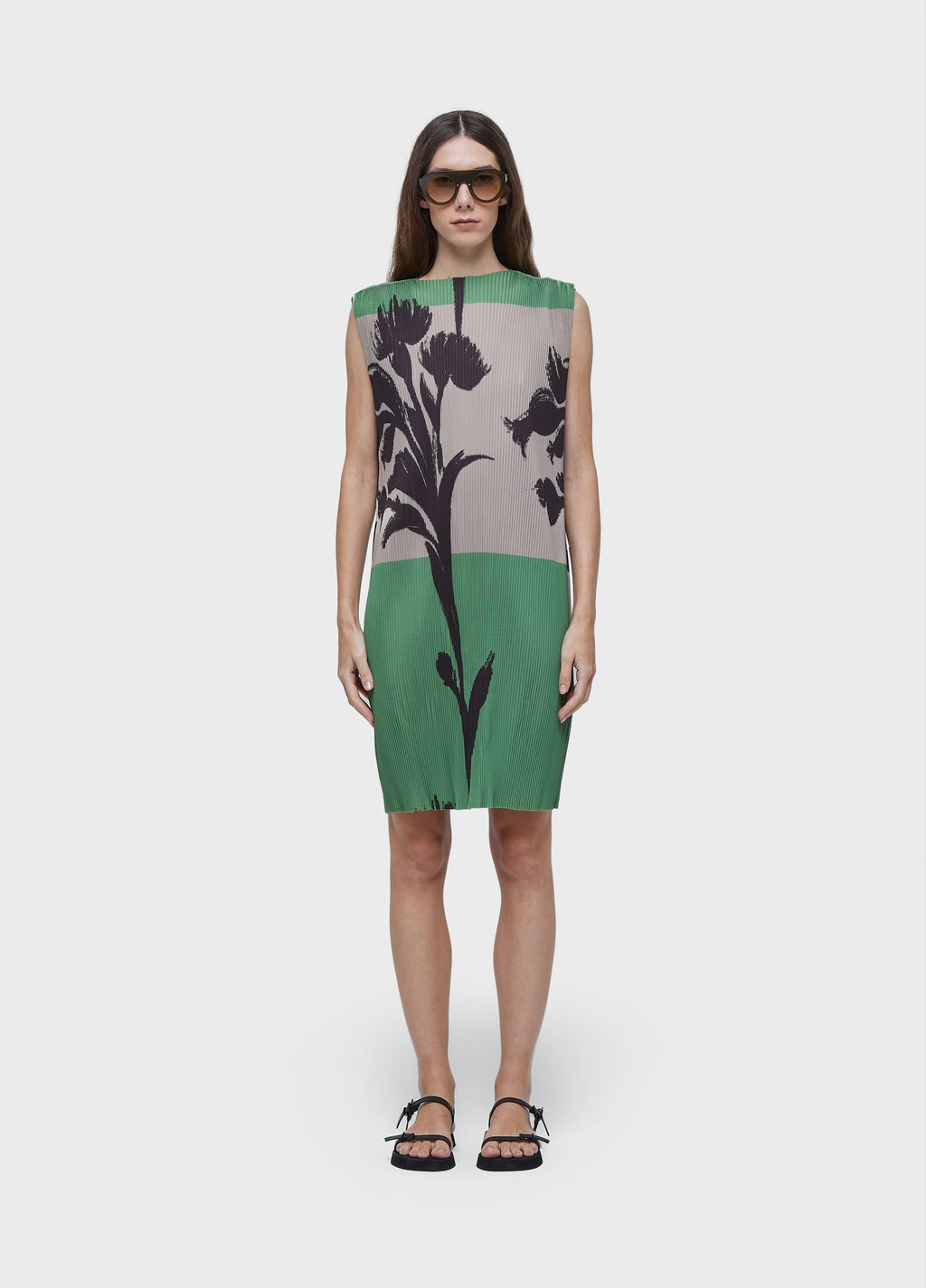 NIPO PLEATED SHORT DRESS