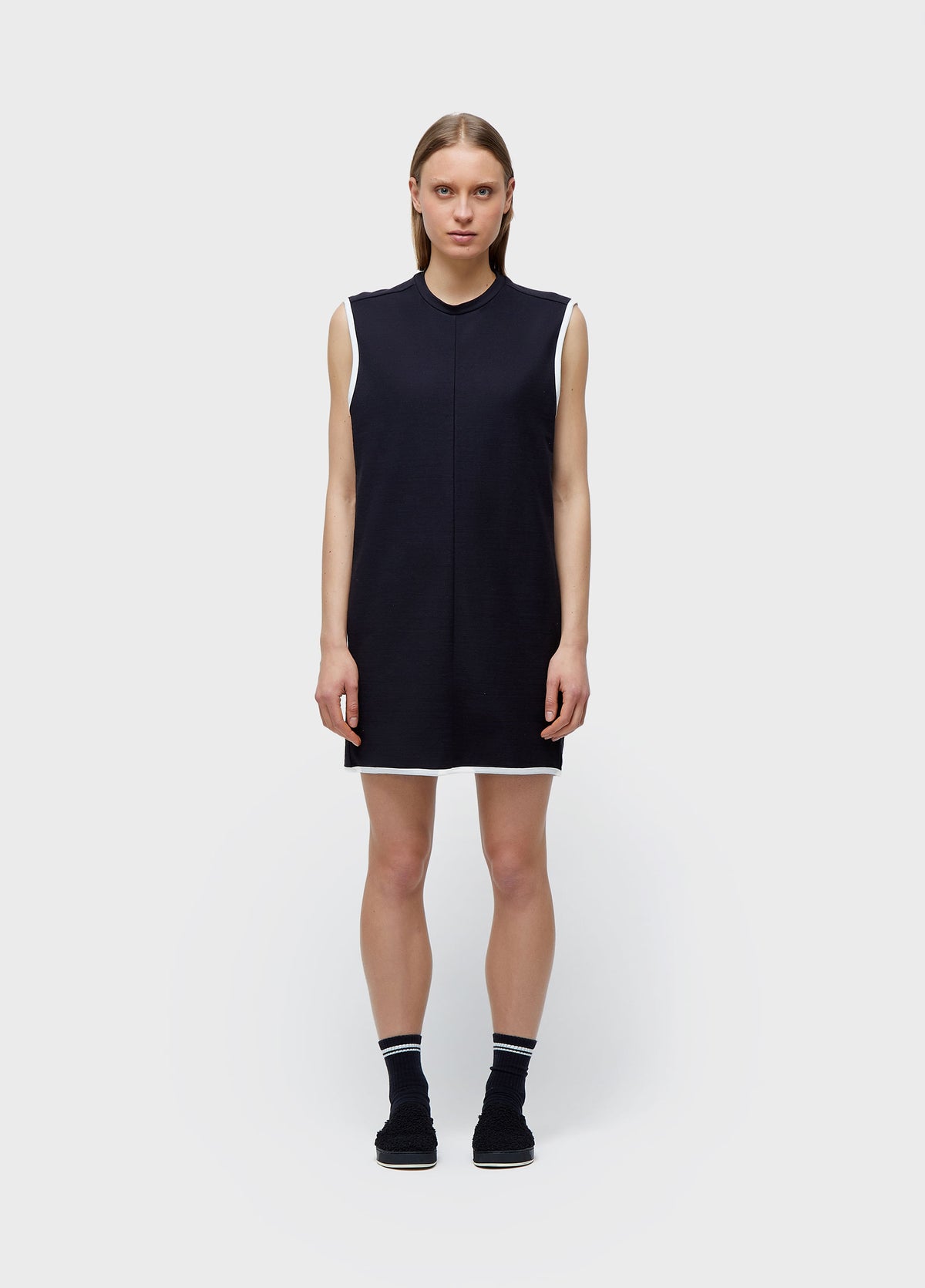 OUTLINE DOUBLE SWEATSHIRT DRESS