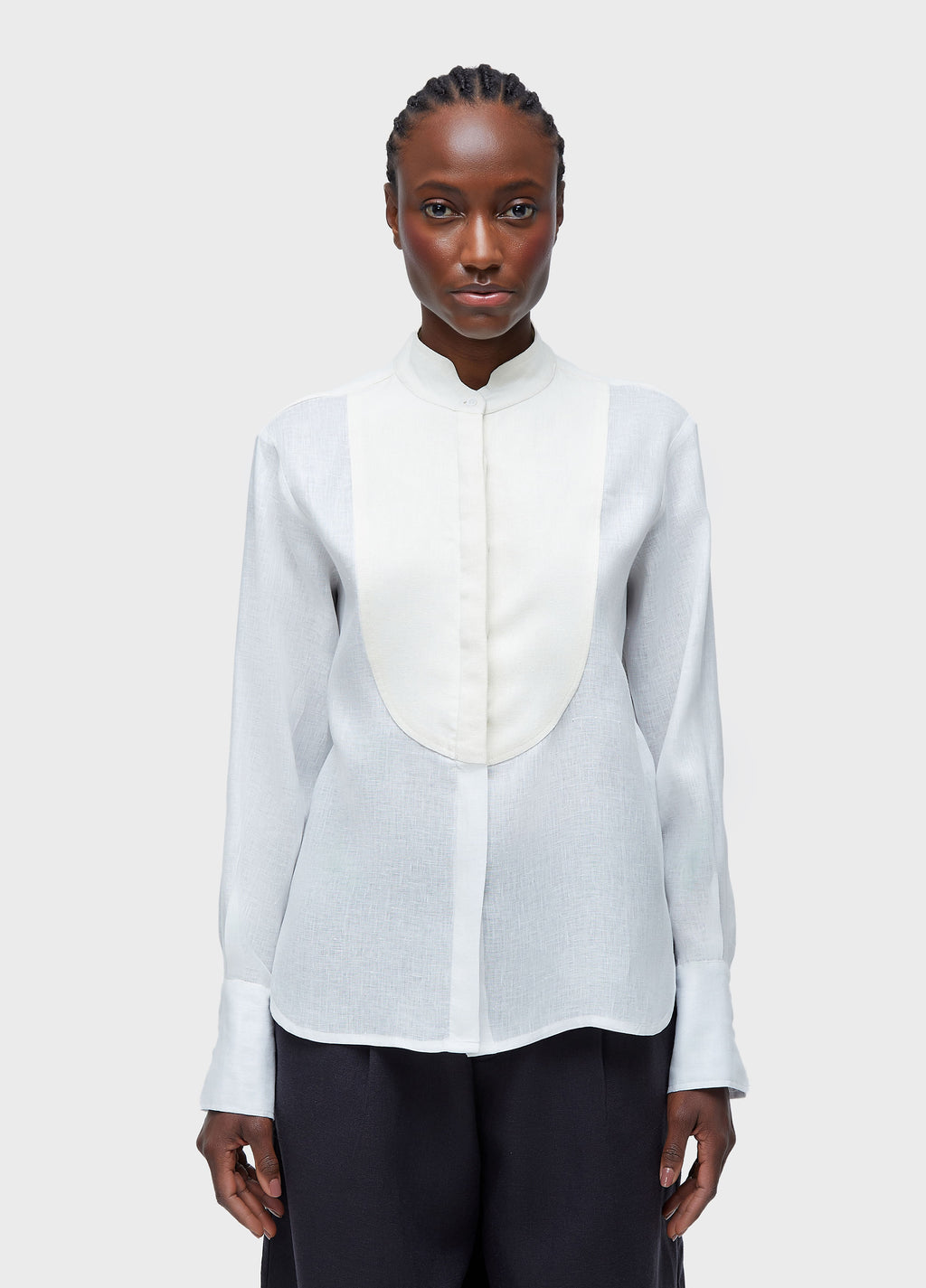 SMOKING LINEN SHIRT