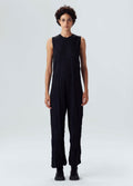 CRINKLED SLEEVELESS JUMPSUIT