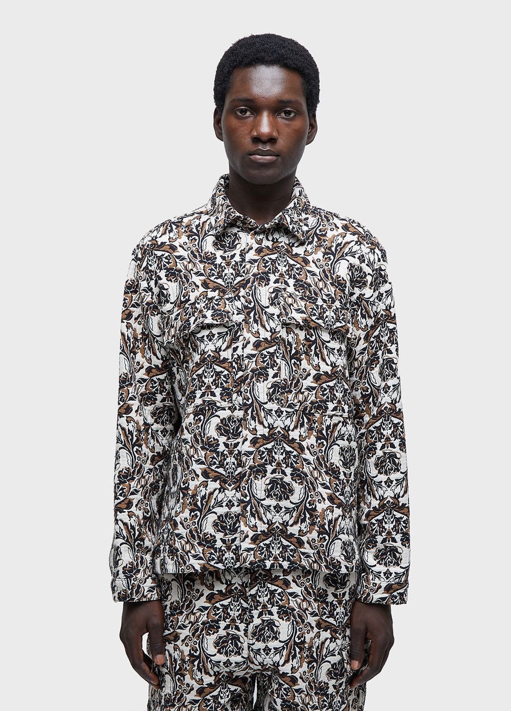 DOUBLE ROSE JACQUARD JACKET