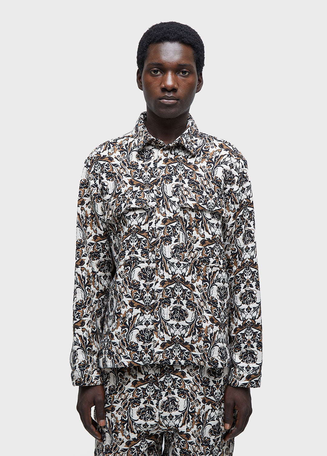 DOUBLE ROSE JACQUARD JACKET