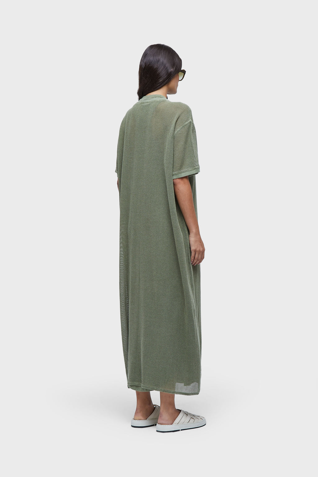 OVERSIZED MESH T-SHIRT DRESS