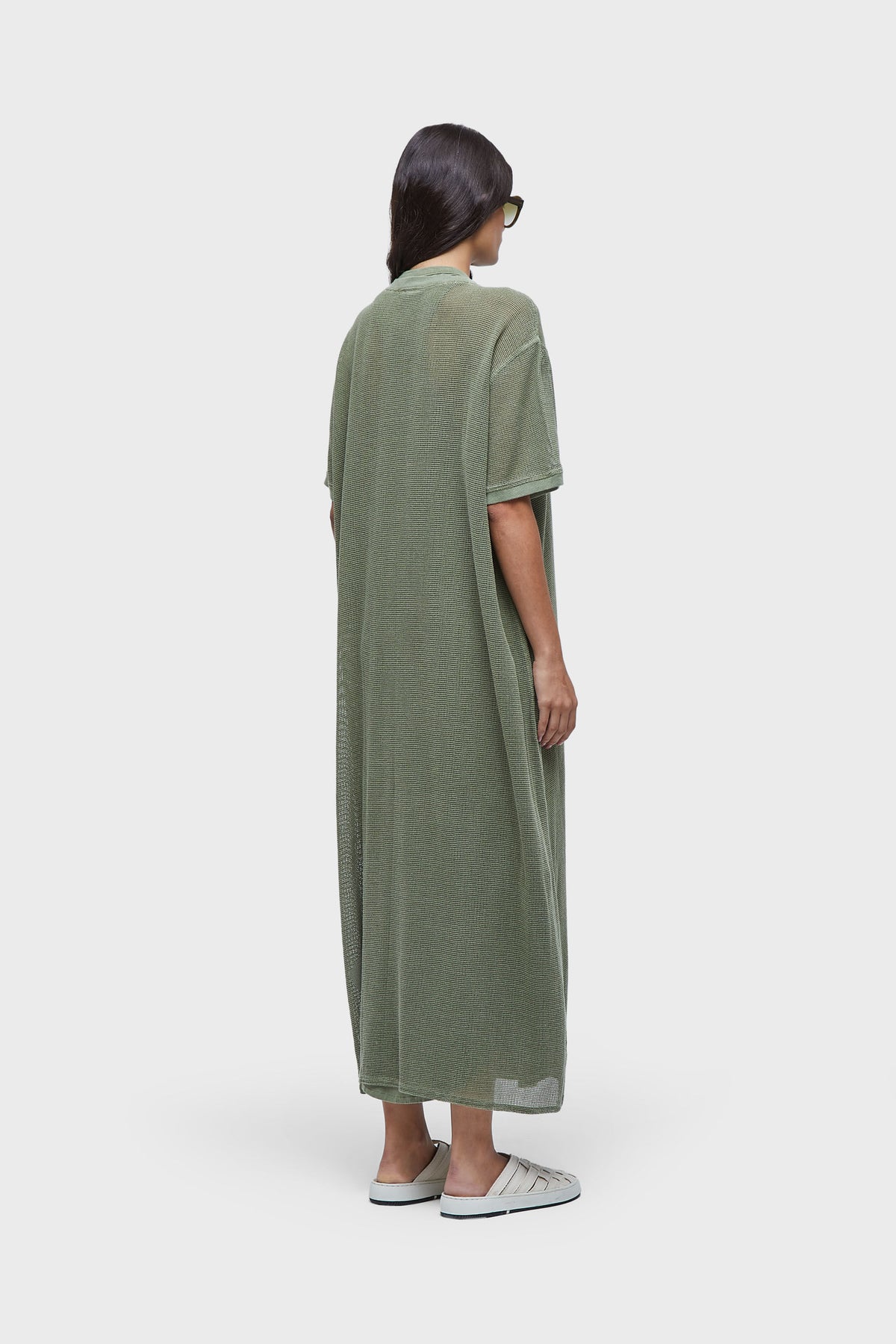 OVERSIZED MESH T-SHIRT DRESS