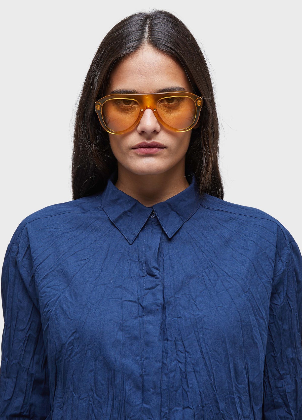 SHIRT LS TRICOLINE WRINKLED