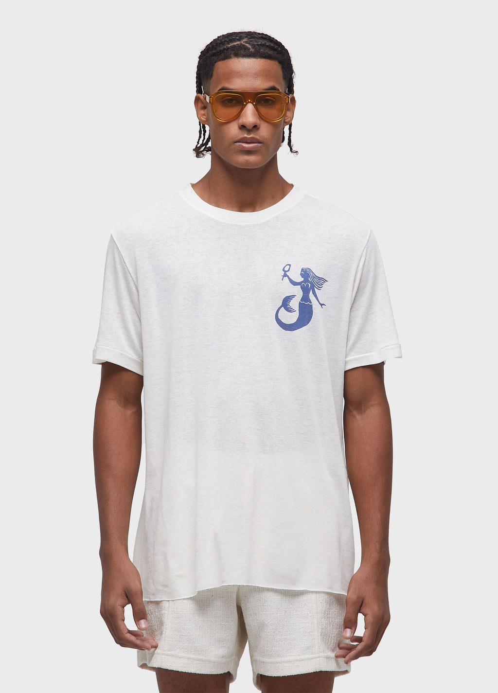 YEMANJÁ LIGHT LINEN SHORT-SLEEVED T-SHIRT