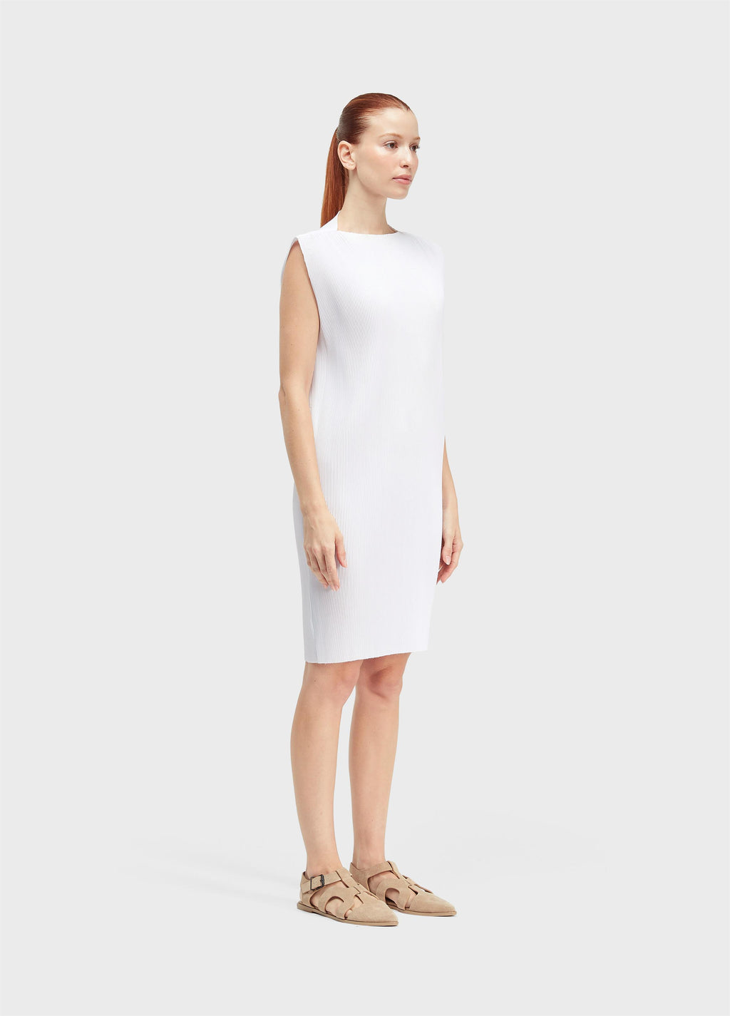 SHORT PLEATED DRESS