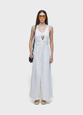 RAYON RACERBACK JUMPSUIT WITH TIE
