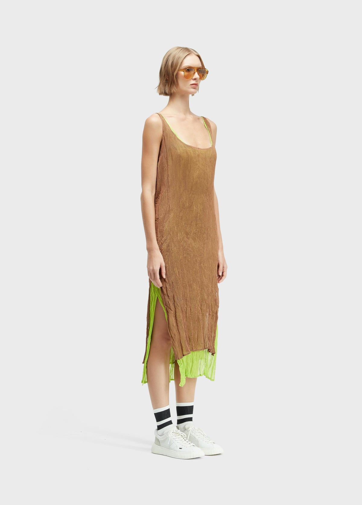 VESTIDO REGATA PLISSÉ DUO