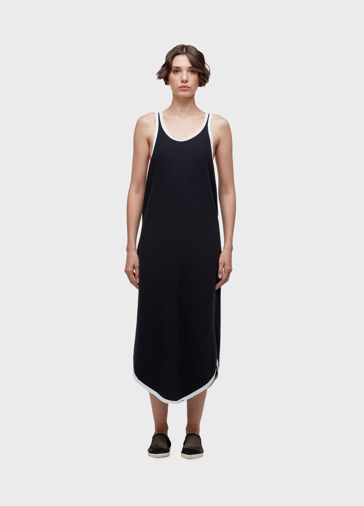 BIAS TRIM RACERBACK DRESS