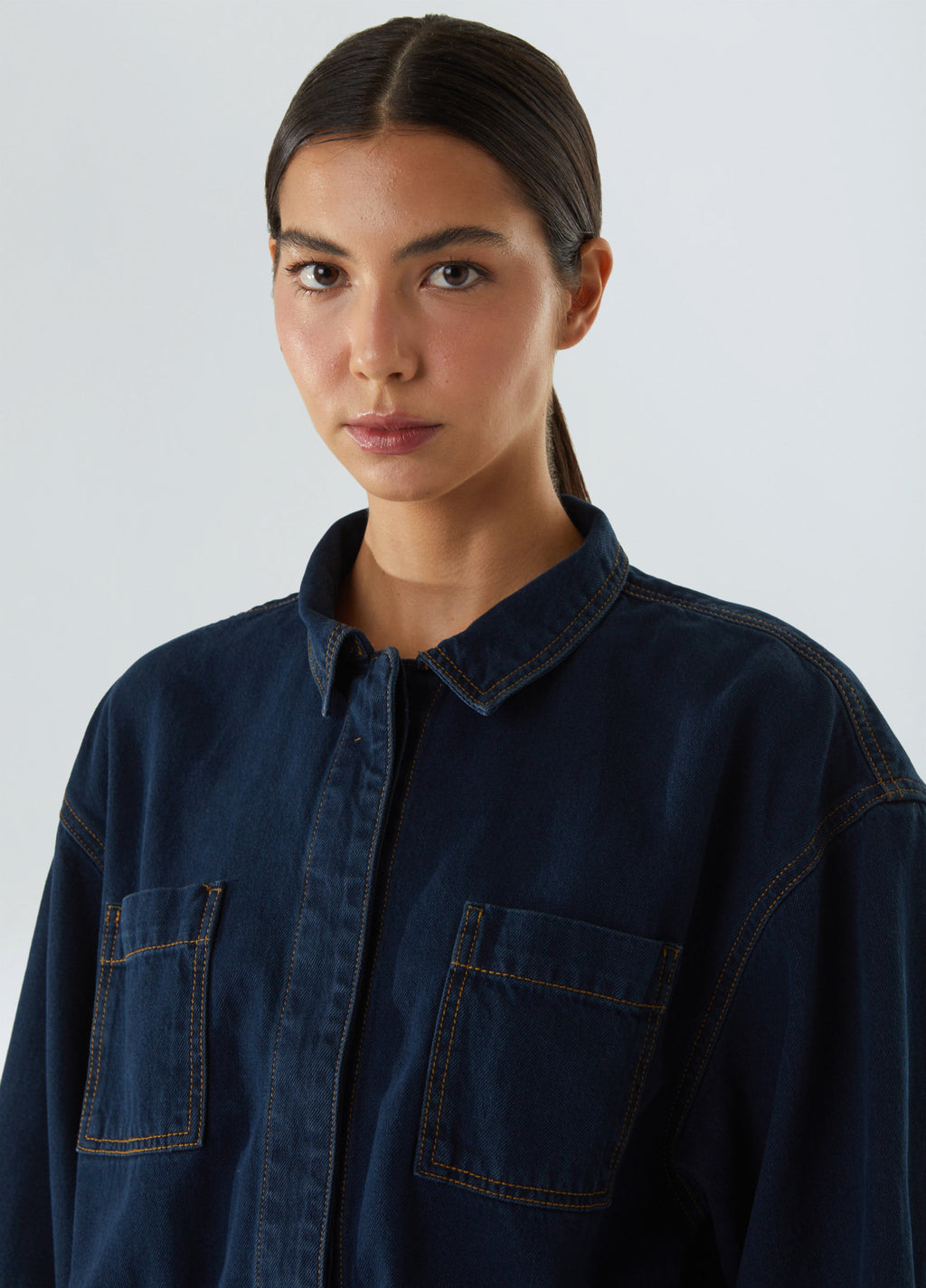 DENIM BOMBER JACKET