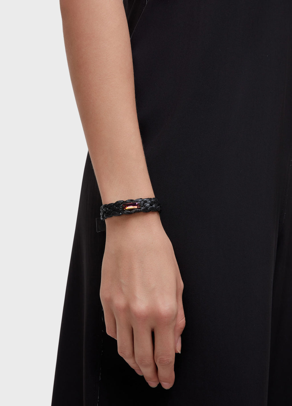 SOLITAIRE CRYSTAL RAFFIA BRACELET