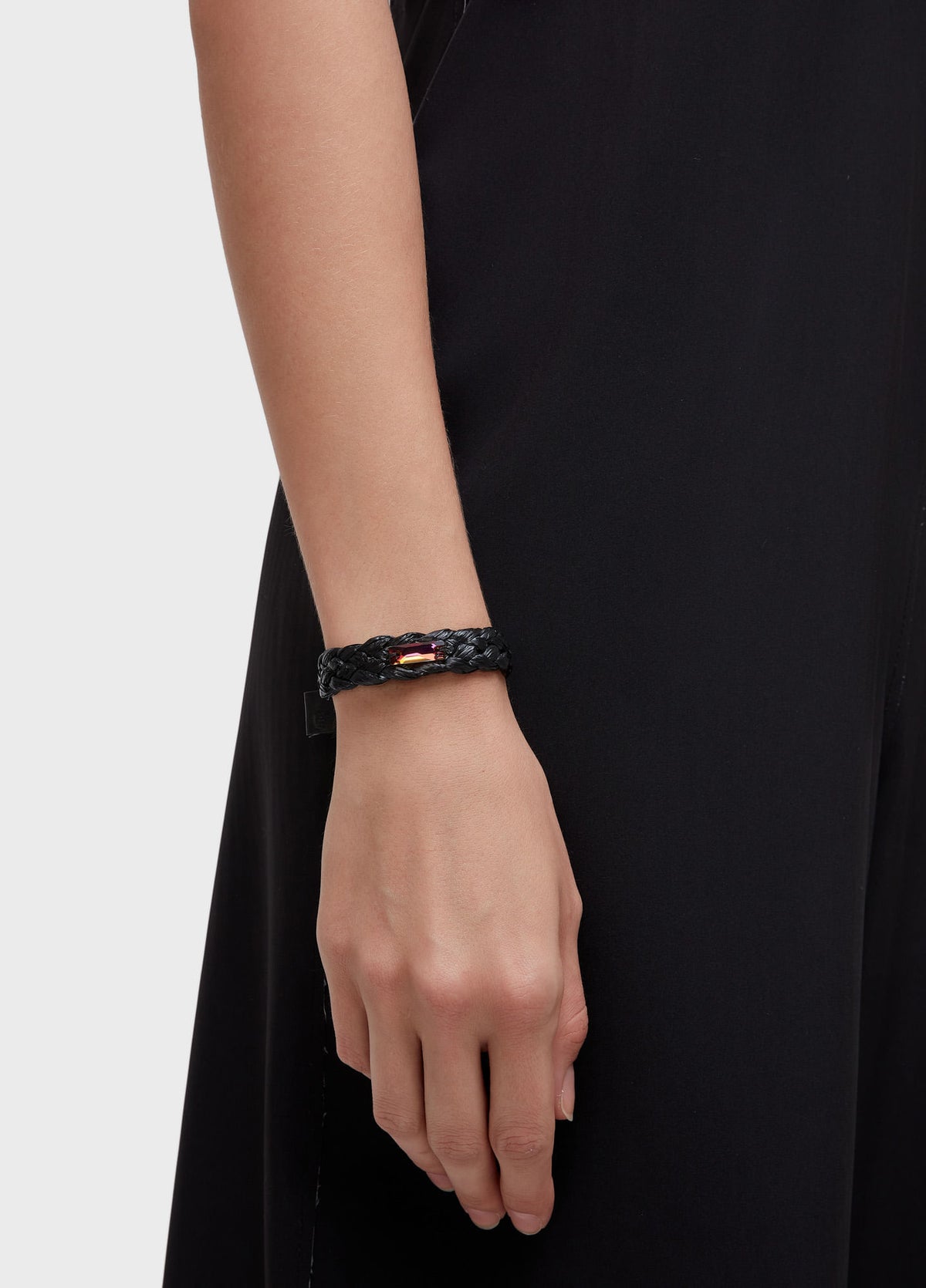 SOLITAIRE CRYSTAL RAFFIA BRACELET