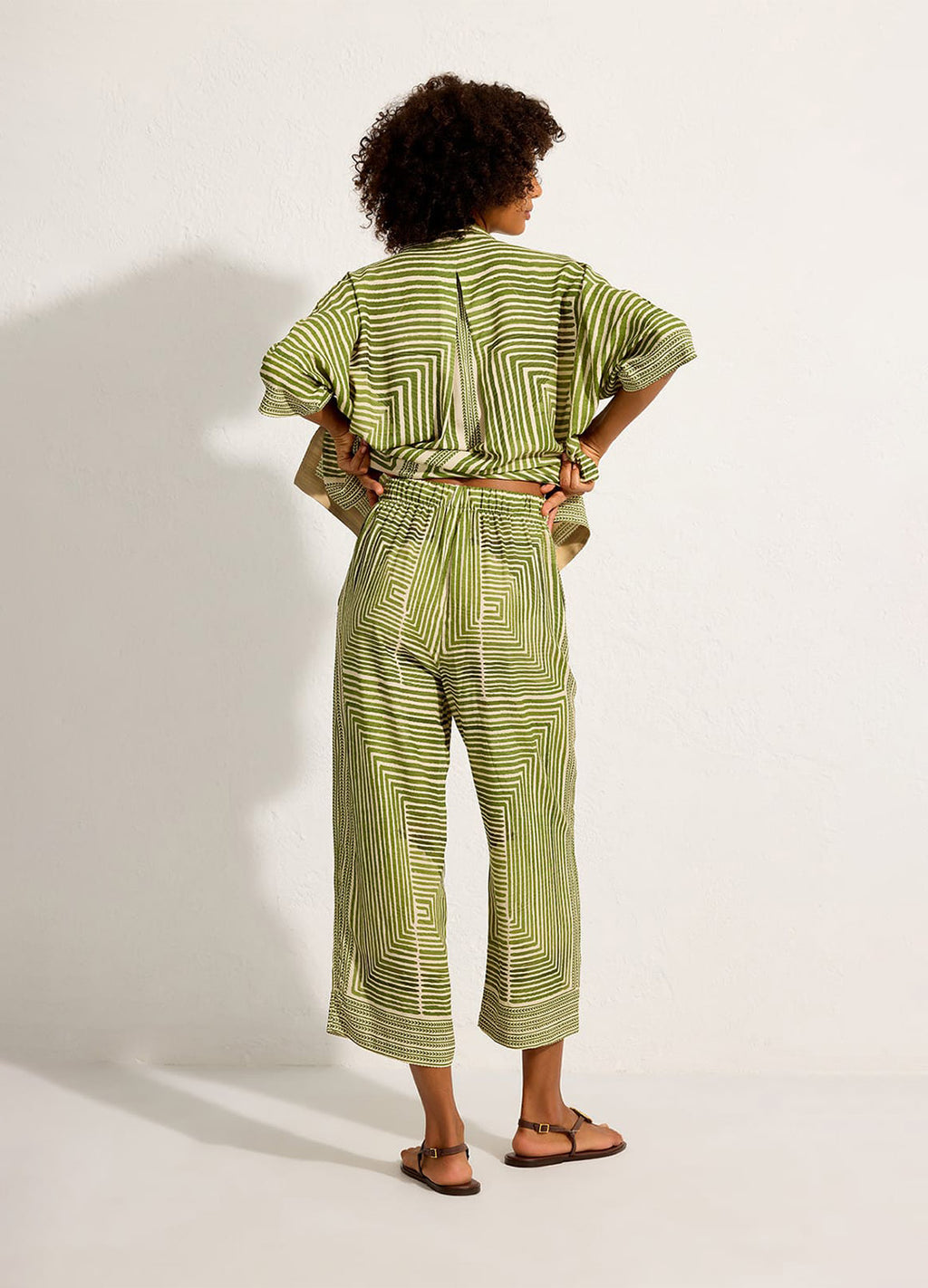 ELASTIC BACK WAIST PANTS