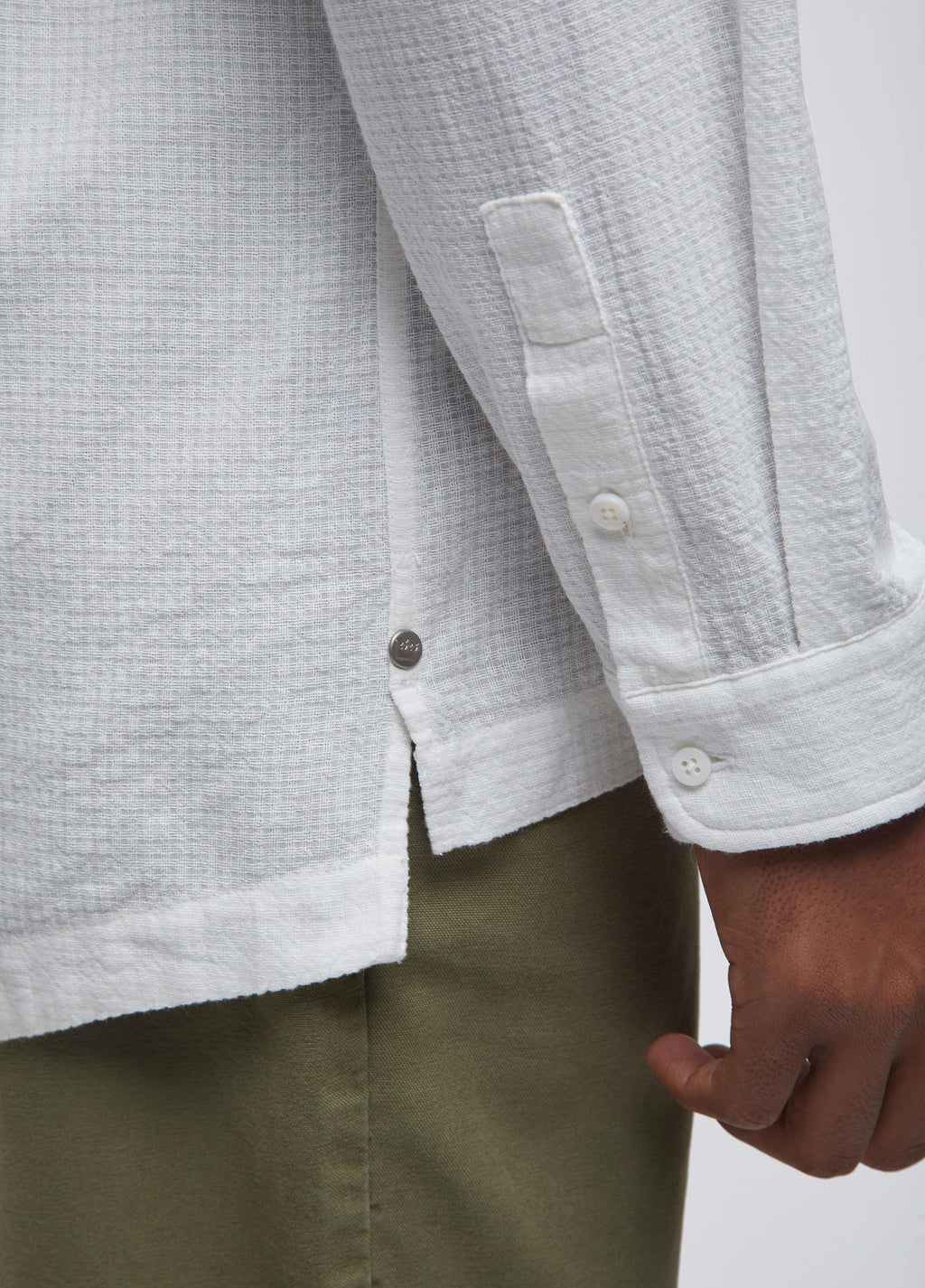 LINEN CANVAS LONG SLEEVE SHIRT
