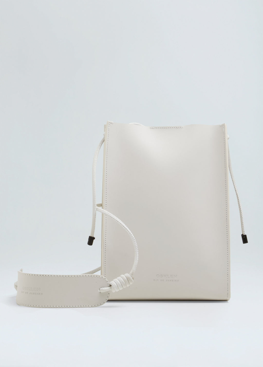 Bolsa Couro Simple Off-White – Osklen – foto 1