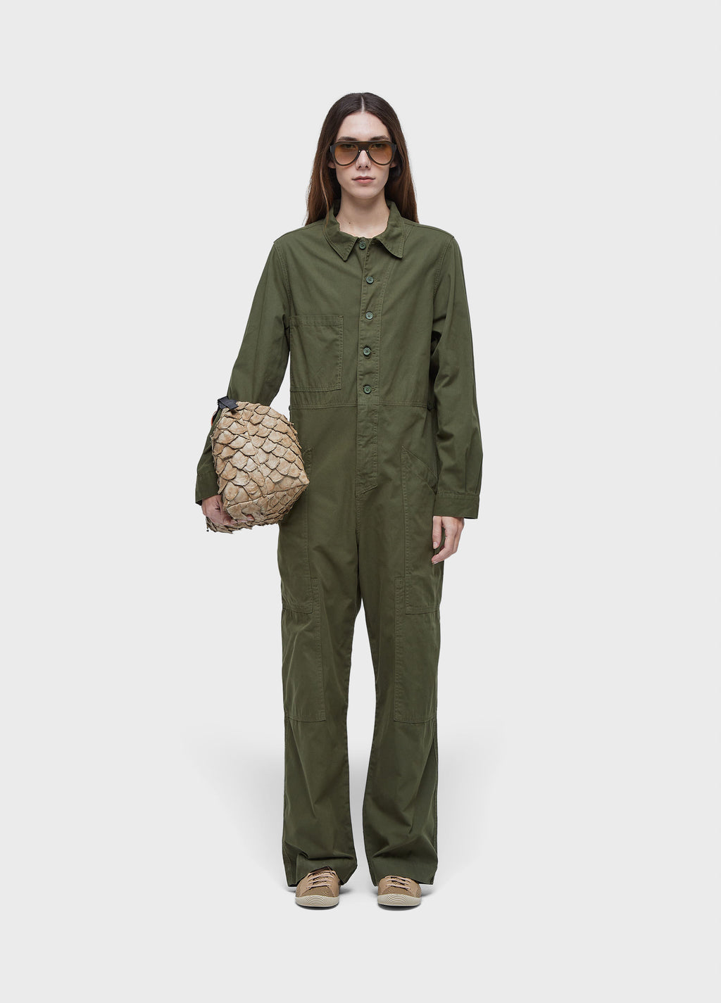 COVERALL LS POCKETS LIGHT