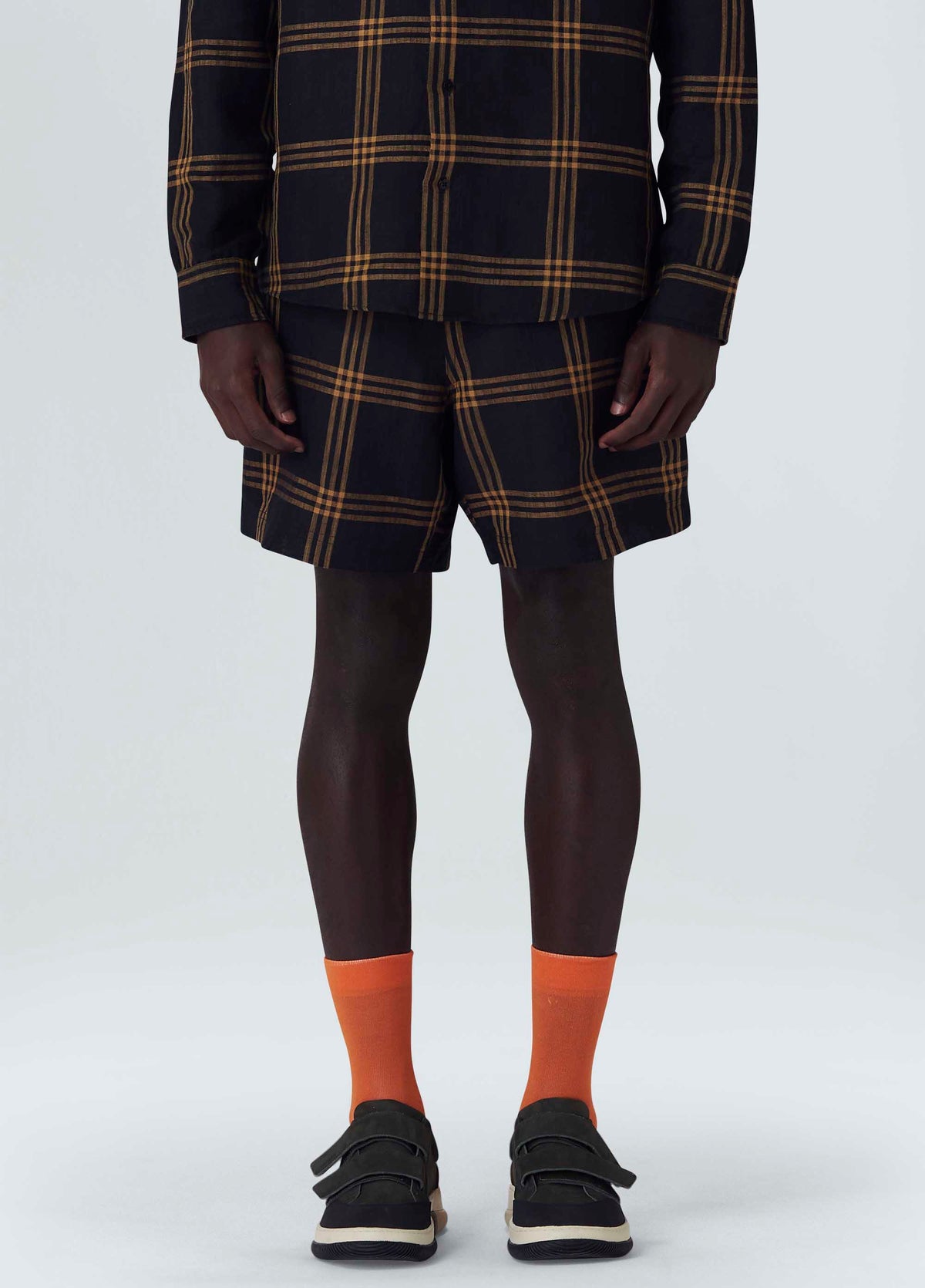 CROSSED STRIPES SHORTS