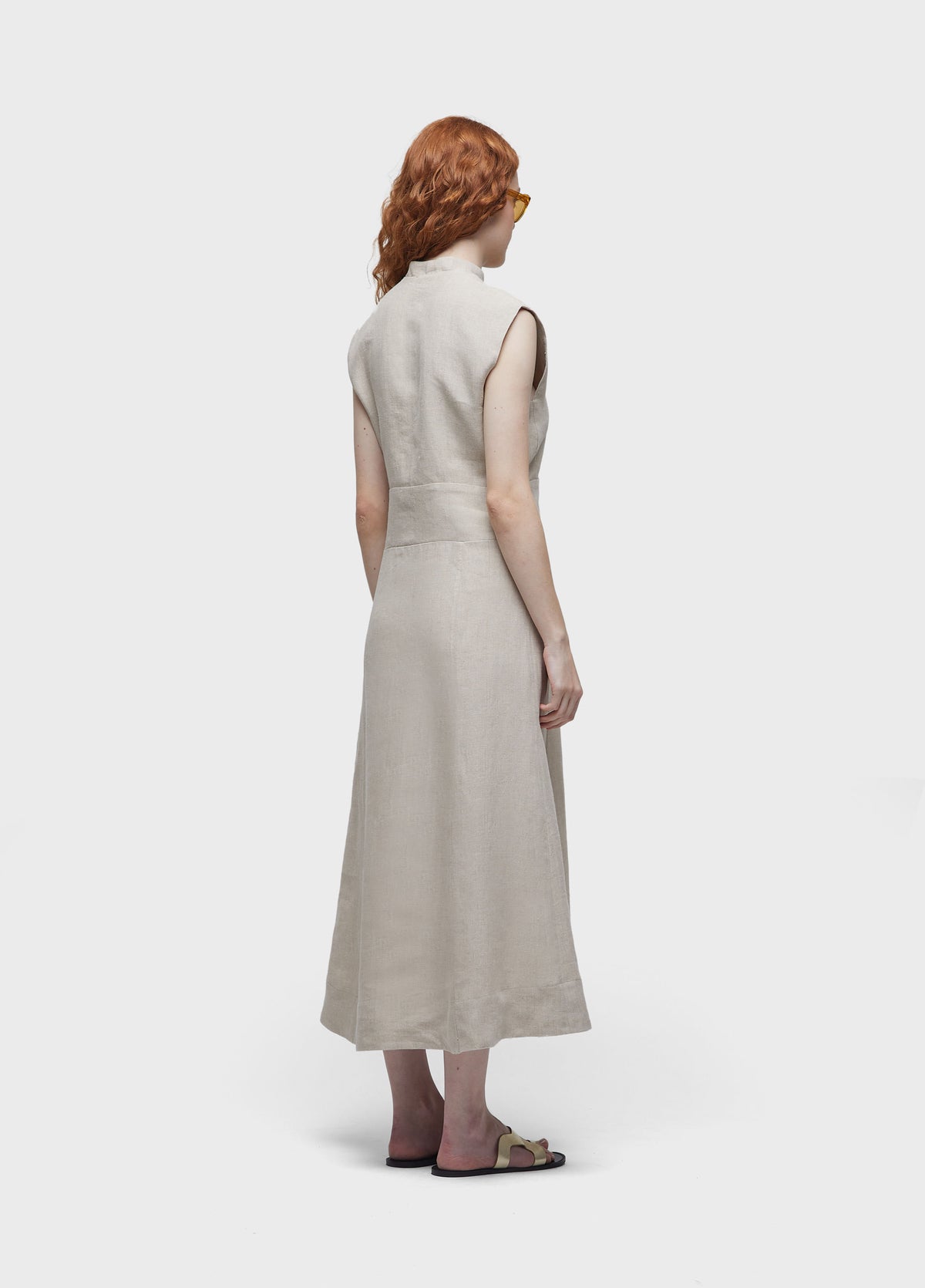 SMOCKED YOKE DRESS