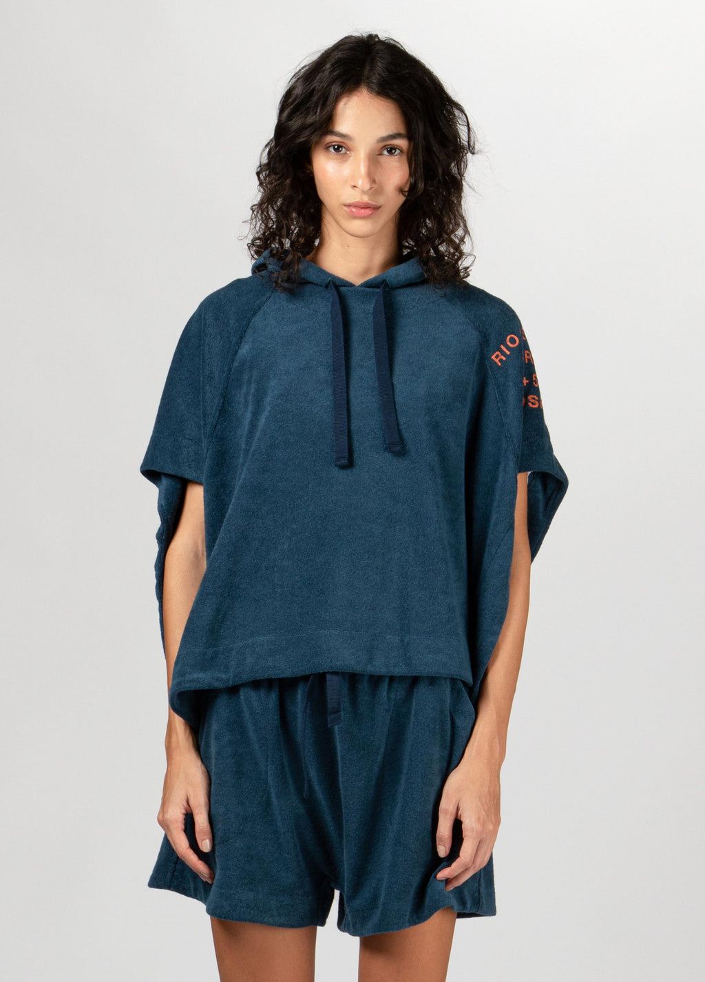 INDIGO TOWEL BLOUSE
