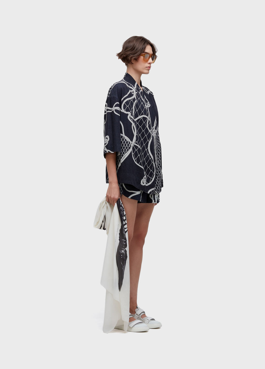 Kimono ML Knot Blue Azul/Off-White – Osklen – foto 2