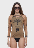 RIO TULLE LS BLOUSE