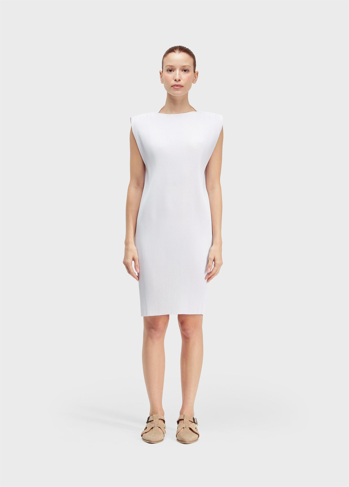 SHORT PLEATED DRESS