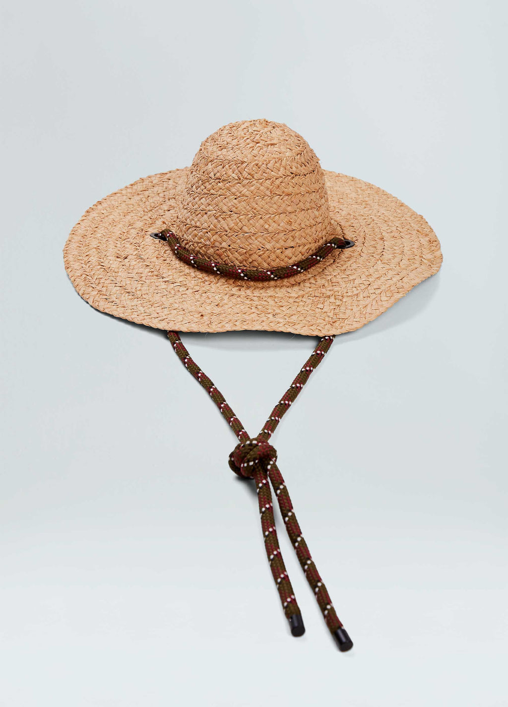 STRAW HAT WITH ROPE