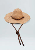 STRAW HAT WITH ROPE