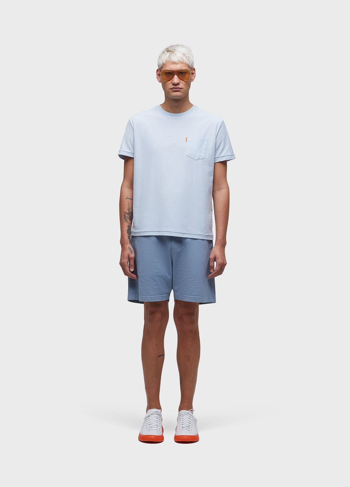 WASHED T-SHIRT WITH POCKET SPOT