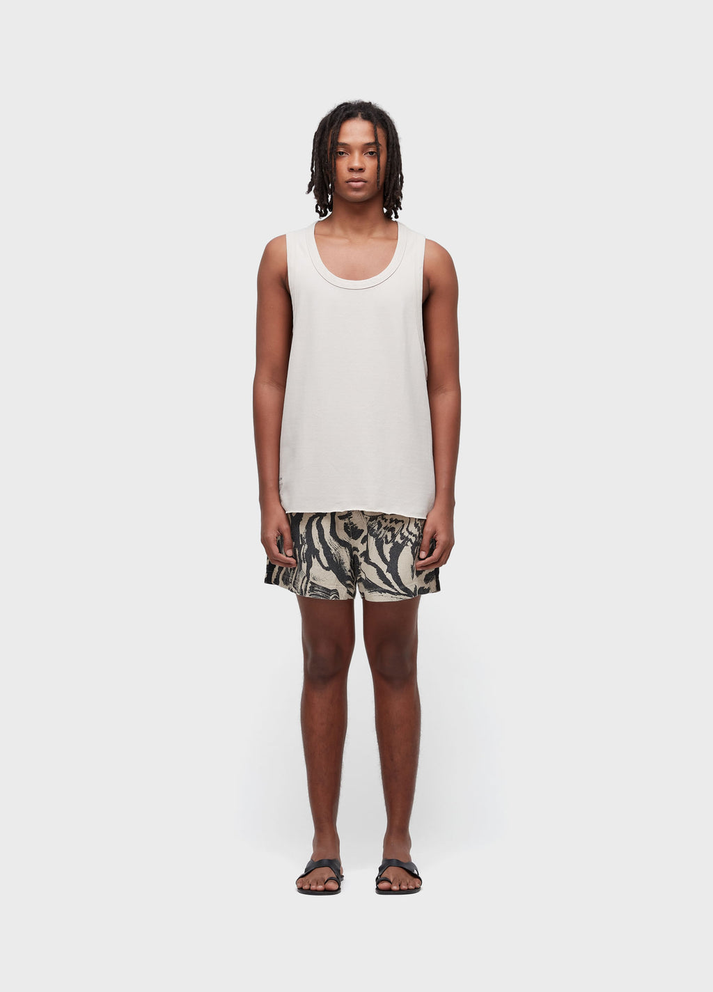 SHORT LINEN PAJAMAS NIGHT SHELL