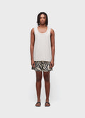 SHORT LINEN PAJAMAS NIGHT SHELL