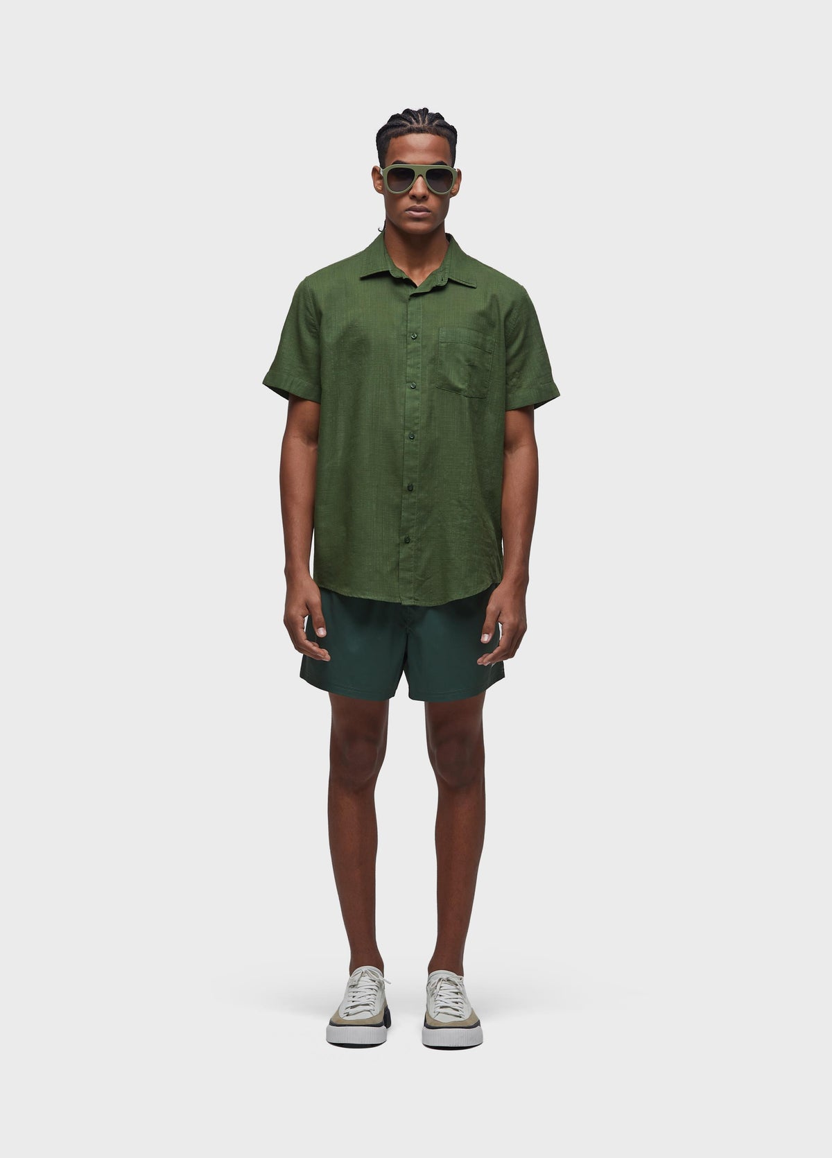 TEXTURED COLOR SS SHIRT