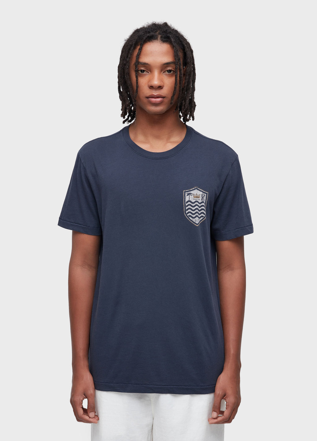 T-SHIRT SOFT USED EMBROIDERED CREST GAZE