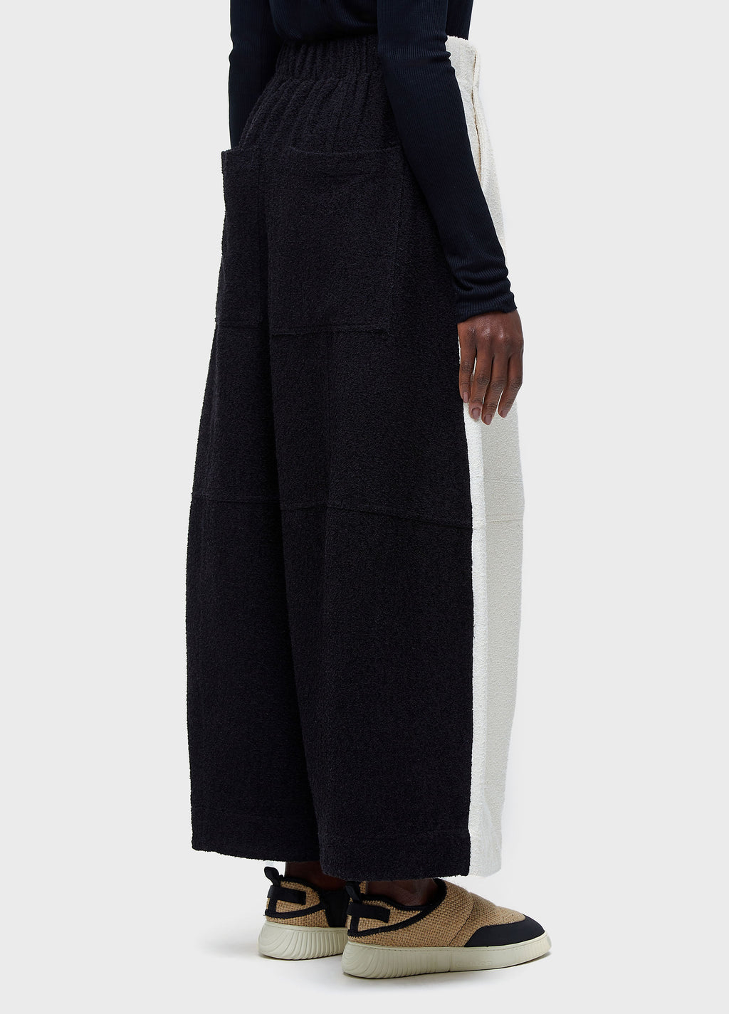 TERRY CLOTH CUT-OUT PANTS
