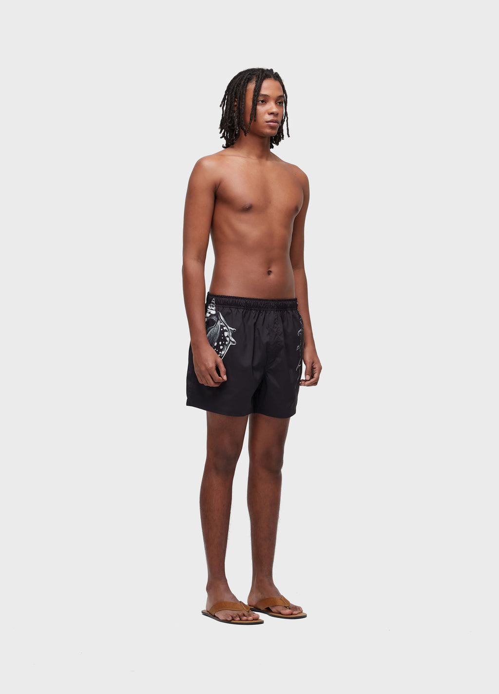 Beach Short Dark Shell Preto/Off-White – Osklen – foto 6