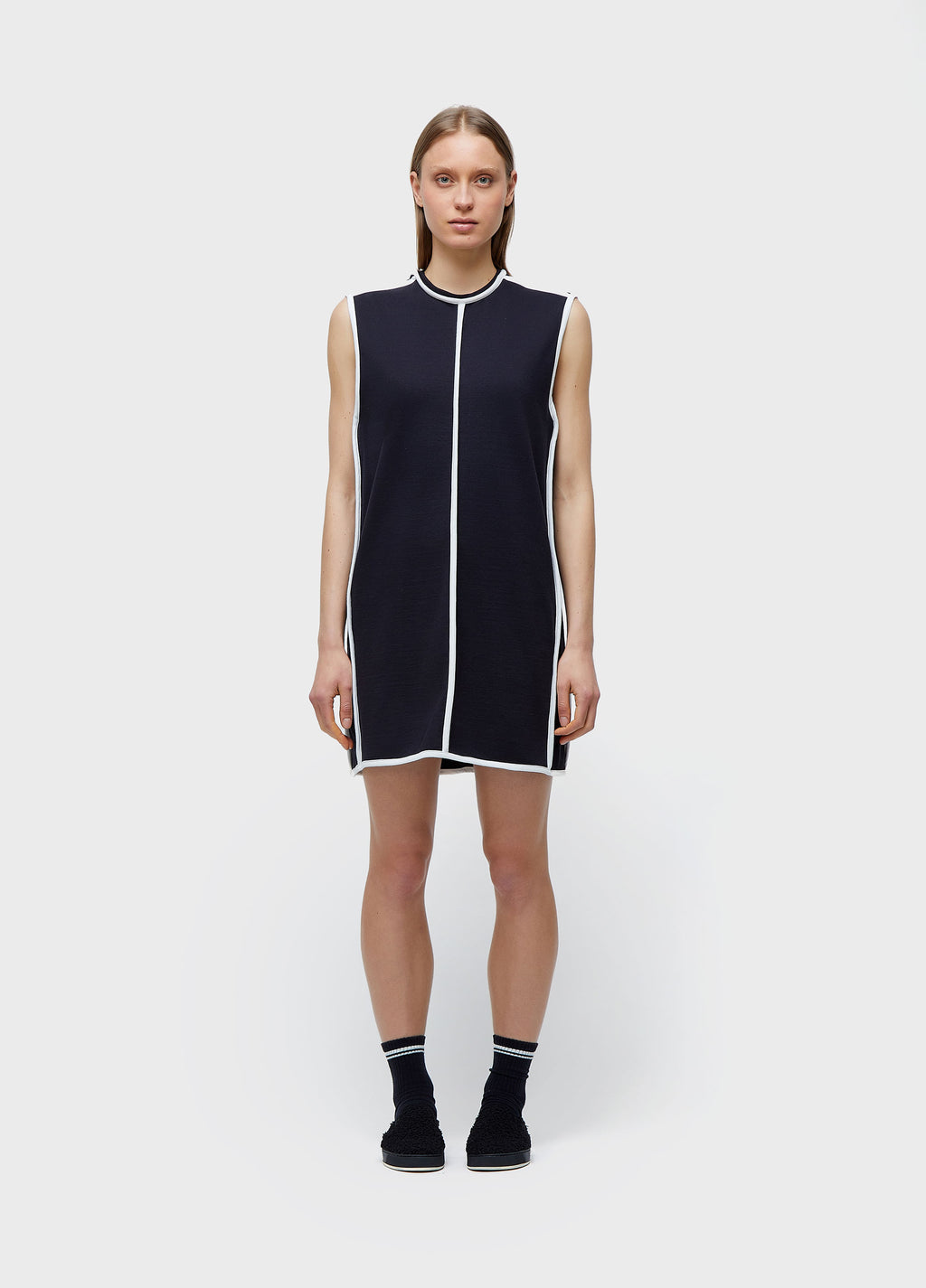 OUTLINE DOUBLE SWEATSHIRT DRESS